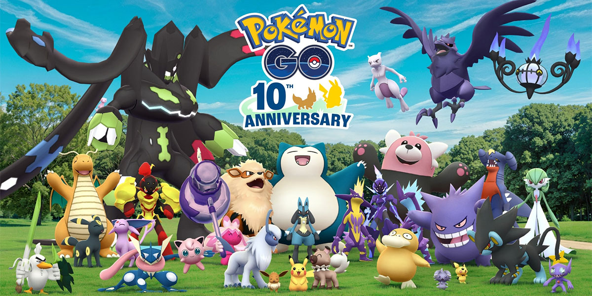 Pokémon GO 10週年紀念Logo 宣傳圖揭曉！超級超夢X/Y 與《Z-A》新形態